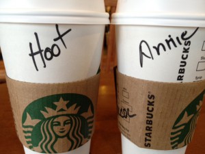 Hoot n Annie at Starbucks