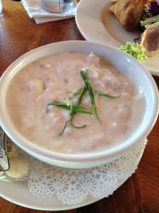 Excellent Clam Chowder from Schooner's Wharf