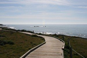 Boardwalk at Cambria's Moonstone Beach