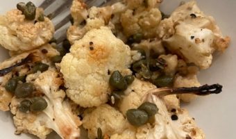 Roasted Cauliflower with Lemon and Capers